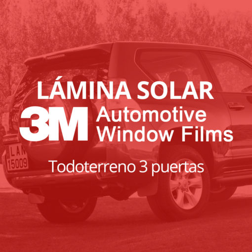 Servicio de instalación de lámina solar para lunas de todoterreno de 3 puertas en 101Racing